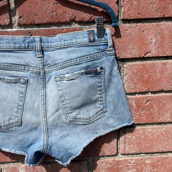 Y2K 7 For All Mankind Jean Shorts - Picture 4 of 9
